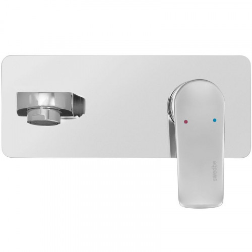 Смеситель для раковины Swedbe Platta 5500 Хром латунь встраиваемый