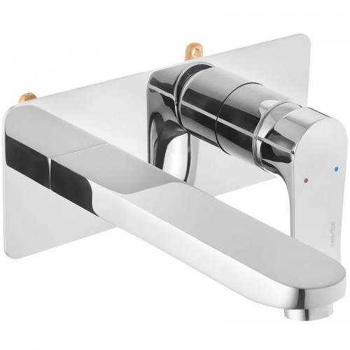 Смеситель для раковины Swedbe Platta 5500 Хром латунь встраиваемый