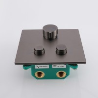 Смеситель для душа Vincea VSCV-421GM Вороненая сталь латунь встраиваемый