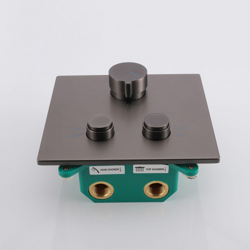 Смеситель для душа Vincea VSCV-421GM Вороненая сталь латунь встраиваемый