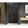 Душевая дверь New Trendy Prime Black 120 L D-0320A профиль Черный стекло прозрачное