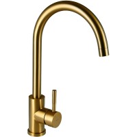 Смеситель для кухни Raiber Graceful RPG-012 Золото матовое латунь