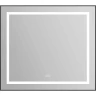 Зеркало BelBagno Kraft 88.5 SPC-KRAFT-885-785-TCH-WARM-NERO с подсветкой с подогревом Черное с сенсорным выключателем стекло