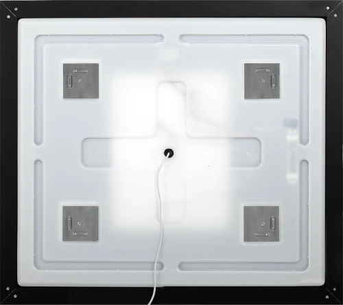 Зеркало BelBagno Kraft 88.5 SPC-KRAFT-885-785-TCH-WARM-NERO с подсветкой с подогревом Черное с сенсорным выключателем стекло