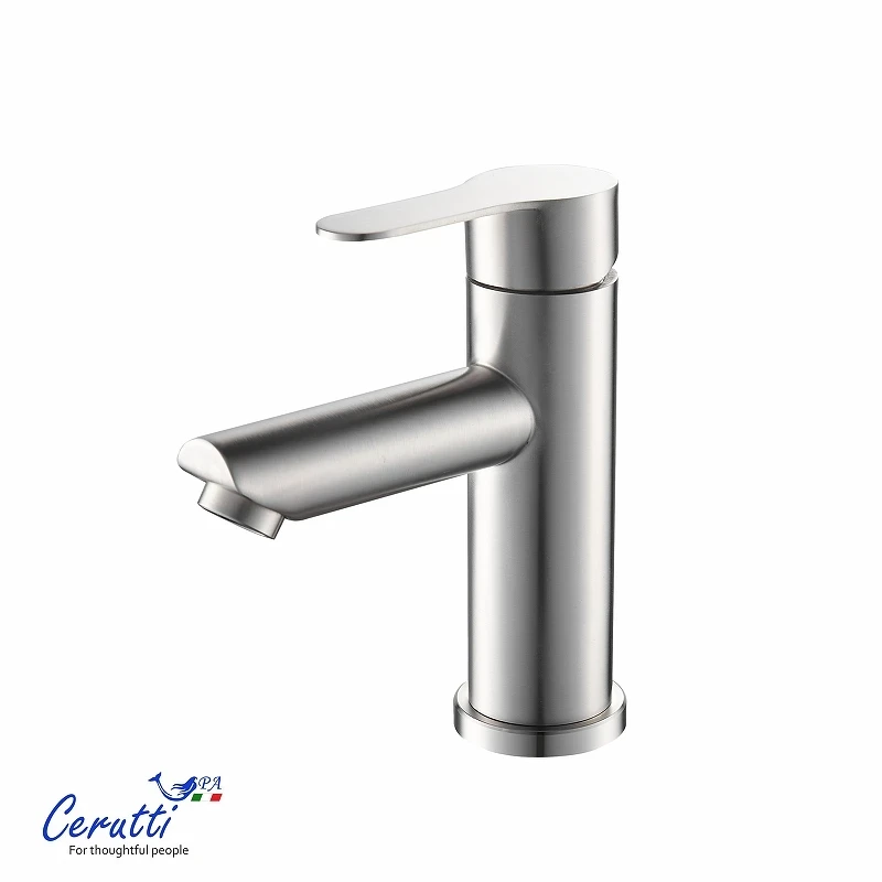 Смеситель для раковины Ceruttispa Овидио (Ovidio) BN CT12079 12079 цвет Никель матовый