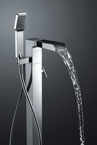 Смеситель для ванны Omnires Cascade CA4033CR Хром латунь на пол