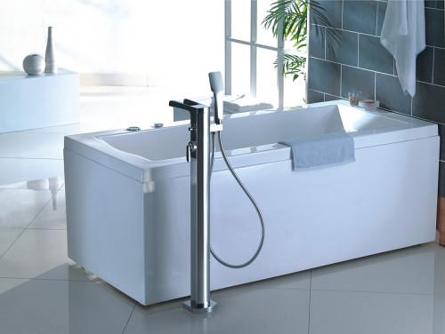 Смеситель для ванны Omnires Cascade CA4033CR Хром латунь на пол