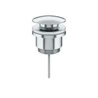 Донный клапан Ceramicanova 70003CH click-clack цвет Хром глянцевый