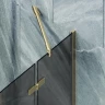 Шторка для ванны Maybah Glass MGV-919-3 990х1400 поворотная с добором Золото стекло графитовое матовое