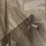 Шторка для ванны Maybah Glass MGV-573-4 515х1400 складная 2 секции Хром глянцевый стекло бронзовое