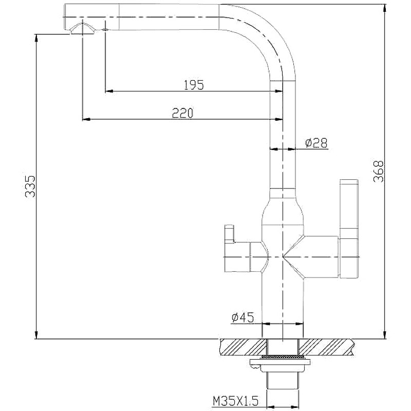 Смеситель для кухни BelBagno BB-LAM57-IN Сатин