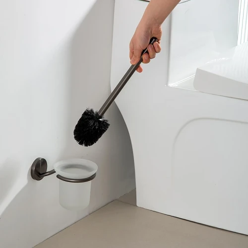 Ершик для унитаза Gappo G30710-9 цвет Оружейная сталь
