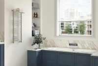 Водяной полотенцесушитель Сунержа Богема+ 1000х500 9005-0223-1050 с полкой Глубокий черный нержавеющая сталь