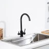 Смеситель для кухни Frap F43899-46 цвет Черный матовый