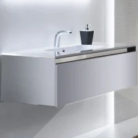 Тумба с раковиной SanVit Кубэ-1 80 kkube1080 в цвете Ral подвесная Белый глянец МДФ / ЛДСП