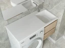 Раковина Madera Kamilla 100 R 4627173210560 на стиральную машину Белая