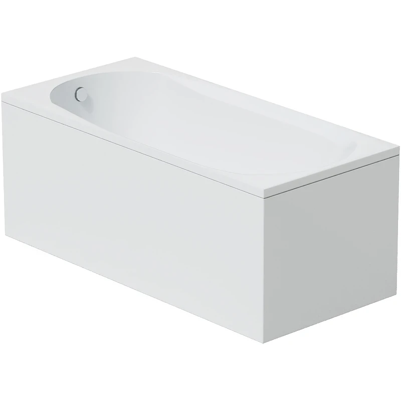 Акриловая ванна Corpa Nera Milano 160x70 CN05008WH без гидромассажа