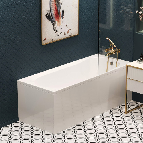 Акриловая ванна Corpa Nera Milano 160x70 CN05008WH без гидромассажа