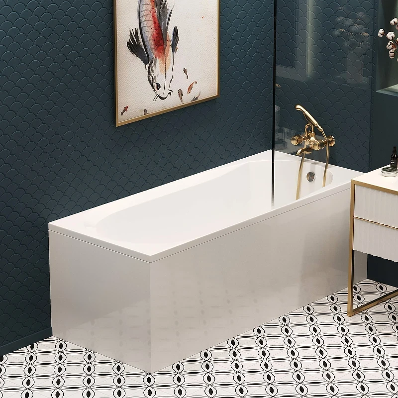 Акриловая ванна Corpa Nera Milano 160x70 CN05008WH без гидромассажа