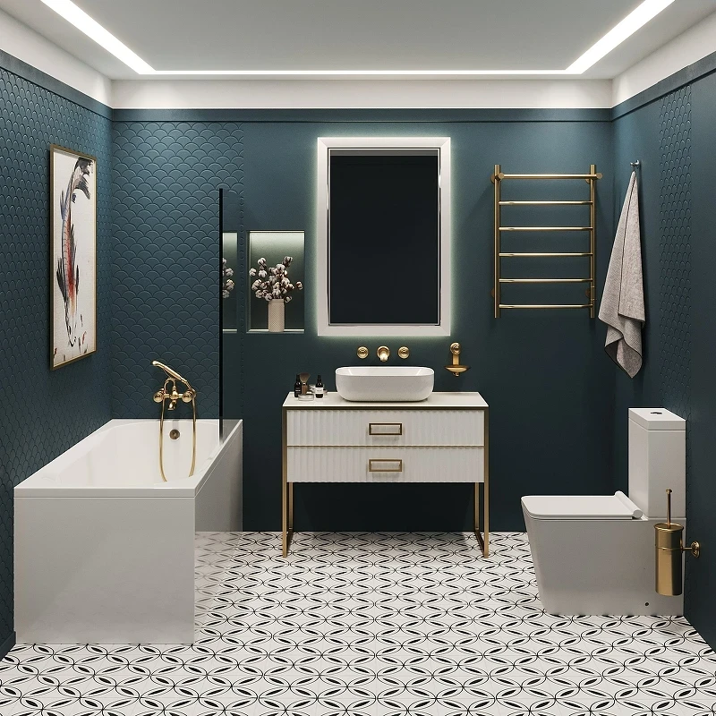 Акриловая ванна Corpa Nera Milano 160x70 CN05008WH без гидромассажа