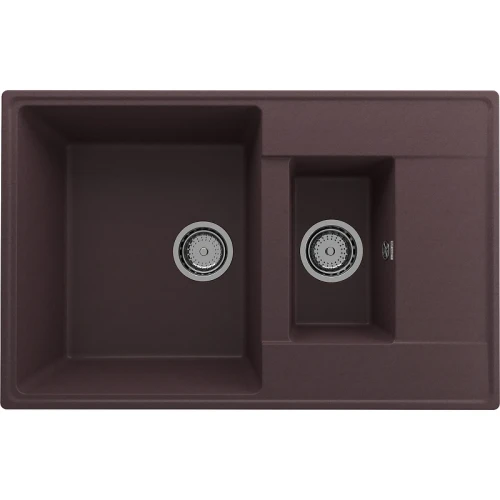 Кухонная мойка Ulgran Quartz Prima 780 1,5 K-06 Трюфель искусственный камень (литьевой мрамор) встраиваемый