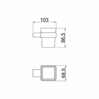Стакан для зубных щеток Allen Brau Infinity 6.21002-00 Хром
