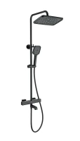 Душевая система Wonzon & Woghand Stay WW-B3016-T1-MB с термостатом цвет Черный матовый