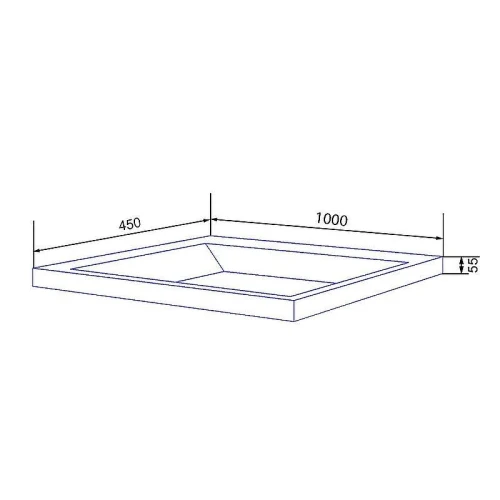 Тумба с раковиной Azario Zena 100 CS00097710 подвесная цвет Серый
