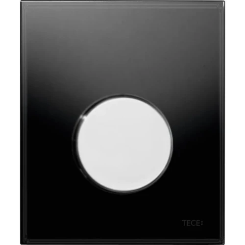 Кнопка смыва для инсталляции Tece Loop Urinal Glass 9242656 Черная Хром глянцевый