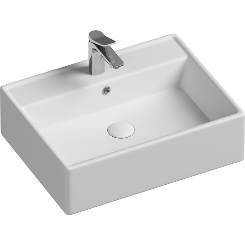 Раковина Ceramicanova Element 59 CN6046 Белая фарфор накладная