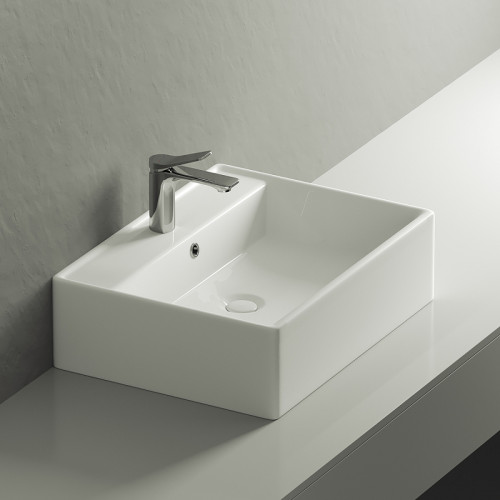 Раковина Ceramicanova Element 59 CN6046 Белая фарфор накладная