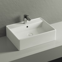 Раковина Ceramicanova Element 59 CN6046 Белая фарфор накладная