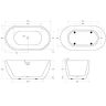 Акриловая ванна BelBagno BB70-1500-800 150х80 без гидромассажа