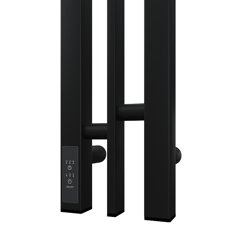 Электрический полотенцесушитель Point Фрея PN20718B П2 100x800 диммер слева Черный
