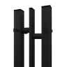 Электрический полотенцесушитель Point Фрея PN20718B П2 100x800 диммер слева Черный