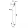 Душевой шланг Iddis Optima Home 04P15MGi19 Золото матовое