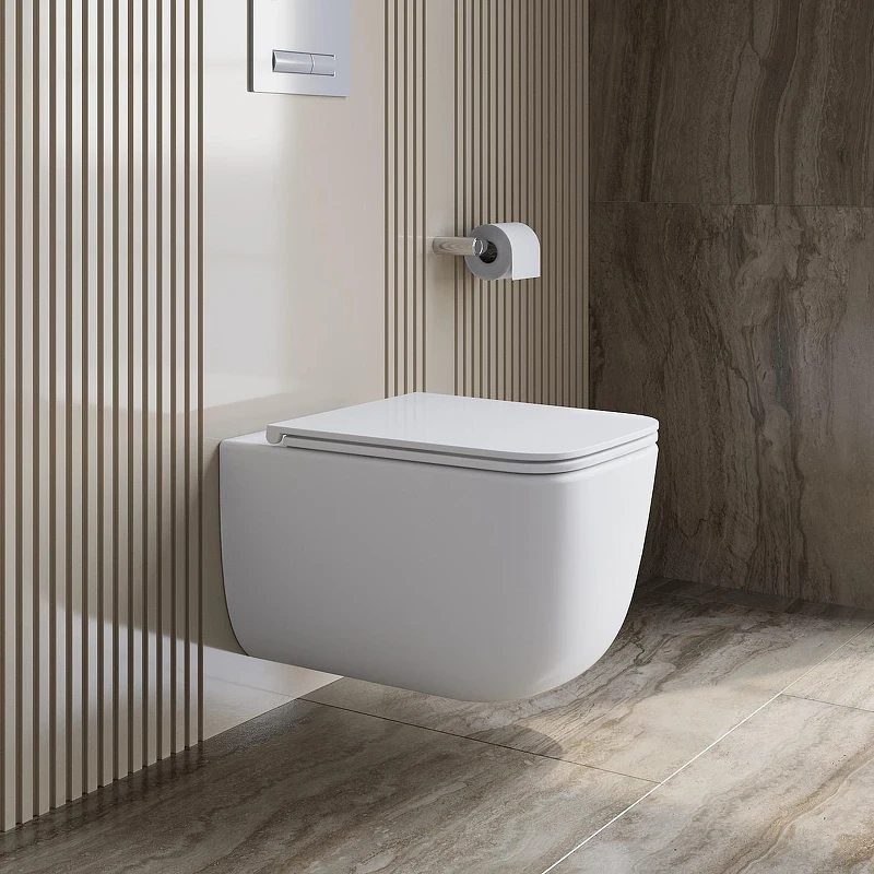 Унитаз BelBagno Uno BB7006CHR/SC подвесной цвет Белый с сиденьем Микролифт