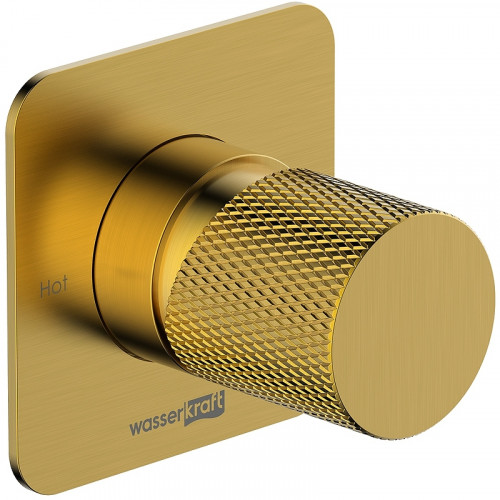 Смеситель для раковины WasserKRAFT Schunter A8251.308 Золото матовое латунь встраиваемый