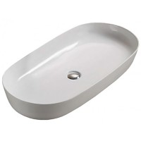 Раковина CeramaLux 81 78327 Белая фаянс накладная
