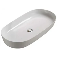 Раковина CeramaLux 81 78327 Белая фаянс накладная
