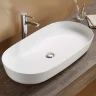 Раковина CeramaLux 81 78327 Белая фаянс накладная