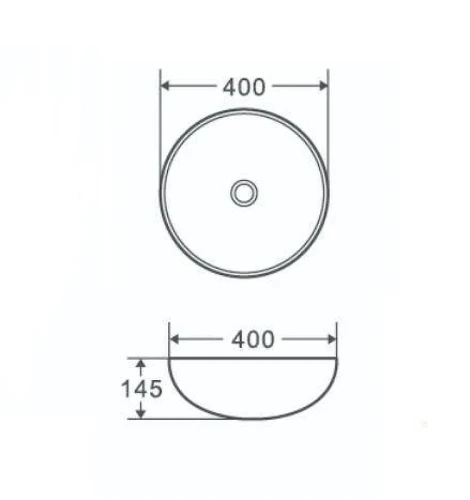 Раковина-чаша Nofer Spin 40 23540 цвет Белый