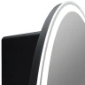 Зеркальный шкаф Континент Torneo Black LED 60 МВК068 с подсветкой Черный МДФ / ЛДСП, стекло