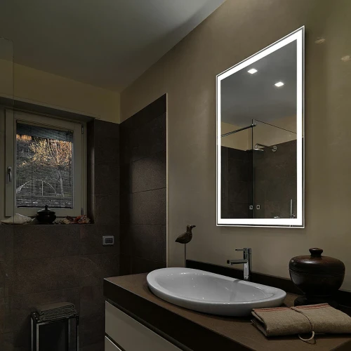 Зеркало Silver Mirrors Рига-VOICE 60 LED-00002614 с подсветкой с подогревом с сенсорным выключателем и диммером стекло