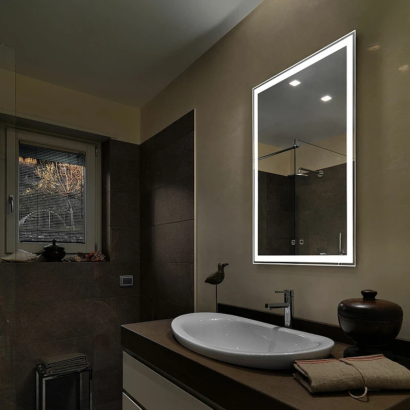 Зеркало Silver Mirrors Рига-VOICE 60 LED-00002614 с подсветкой с подогревом с сенсорным выключателем и диммером стекло