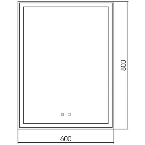 Зеркало Silver Mirrors Рига-VOICE 60 LED-00002614 с подсветкой с подогревом с сенсорным выключателем и диммером стекло