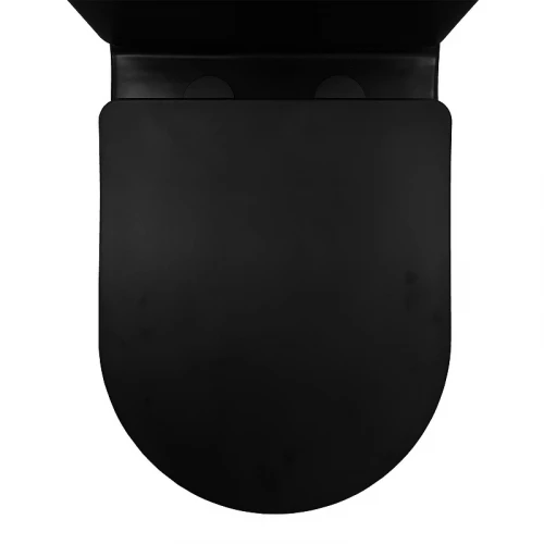 Унитаз компакт Azario Black Queen AZ-8380 цвет Белый с бачком и сиденьем Микролифт
