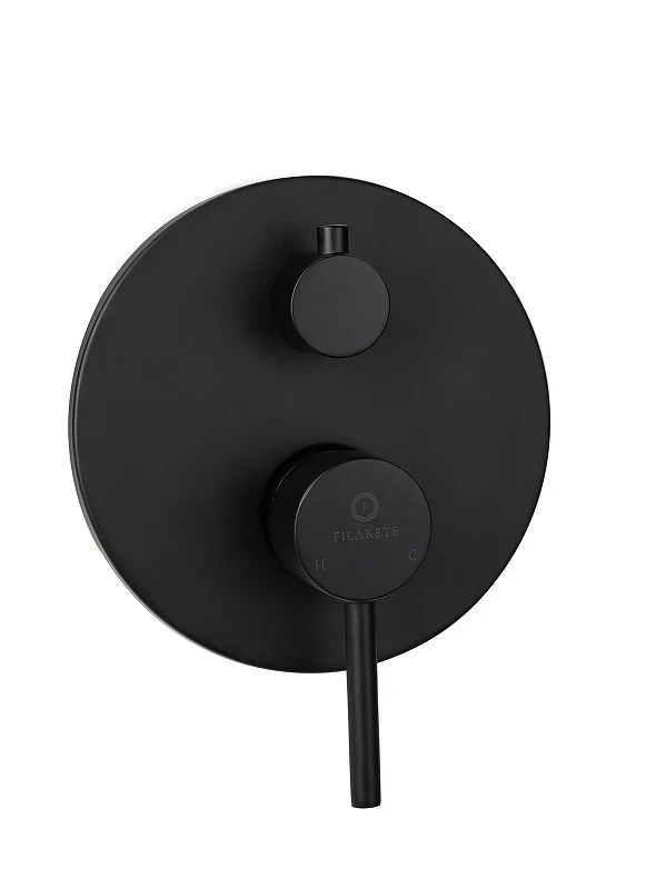 Душевая система FILARETE Roun FL1022BL цвет Черный матовый