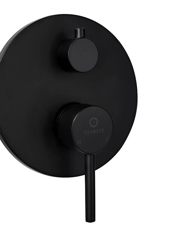 Душевая система FILARETE Roun FL1022BL цвет Черный матовый