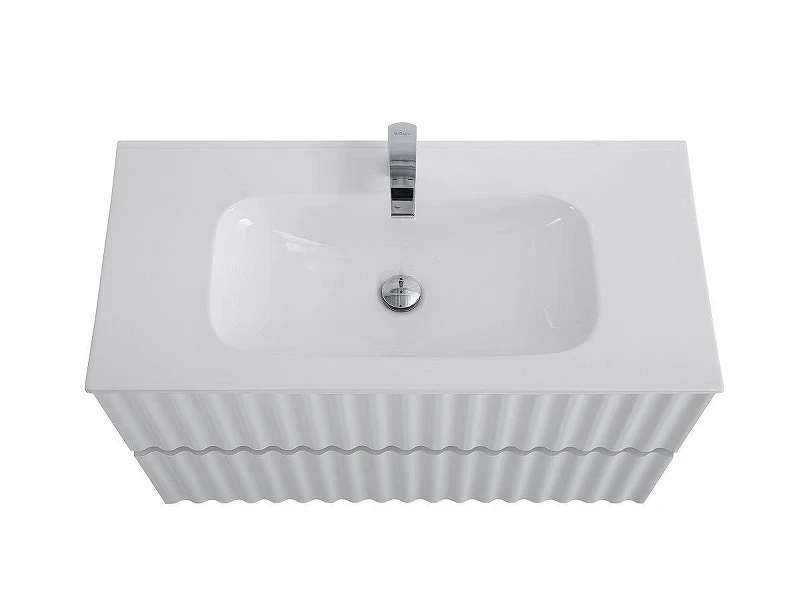 Тумба под раковину Art&Max Elegant 80 AM-ELEGANT-800-2C-SO-BM-LED подвесная цвет Белый матовый